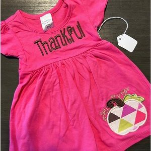 Thankful baby girl dress